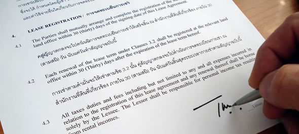 this is a lease agreement template agreement in thai and english language